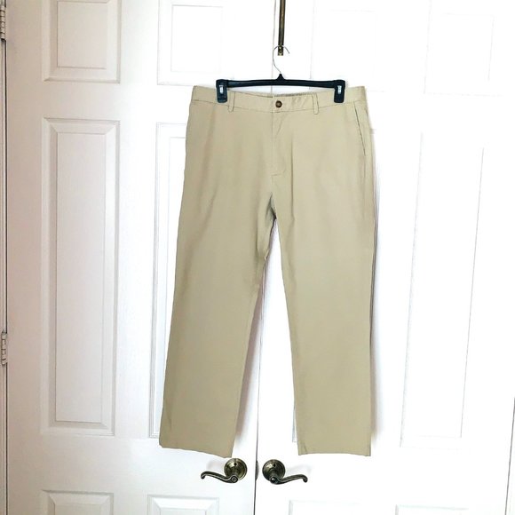 REYN SPOONER  38X30 TWILL TAN PANTS  Straight Flat Front - Picture 11 of 14